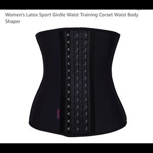Women’s Latex sport girdle waist training corset!